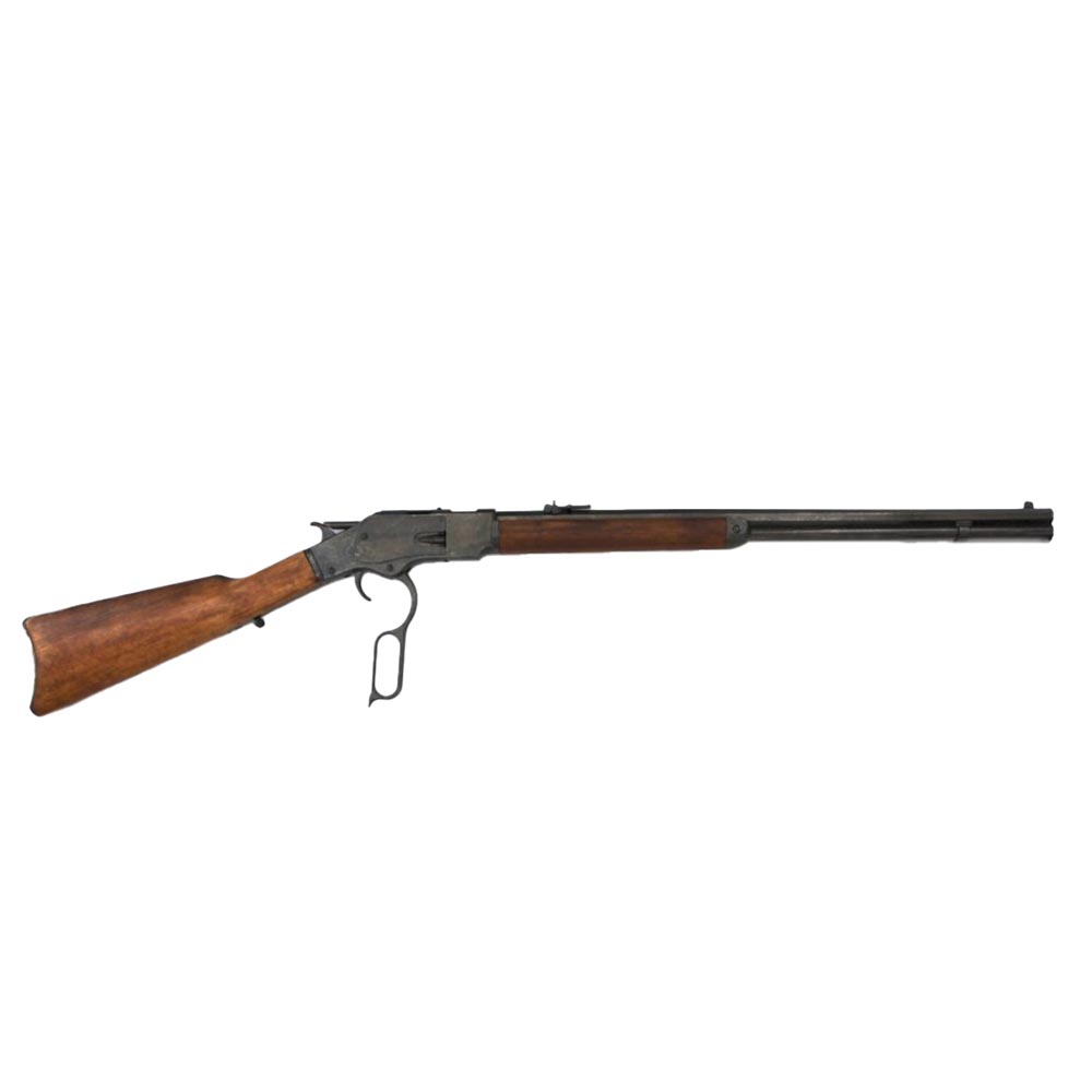 Винтовка модель винчестер 73, эпоха Дикий Запад,  репродукция винтовки из металла и дерева с имитаци