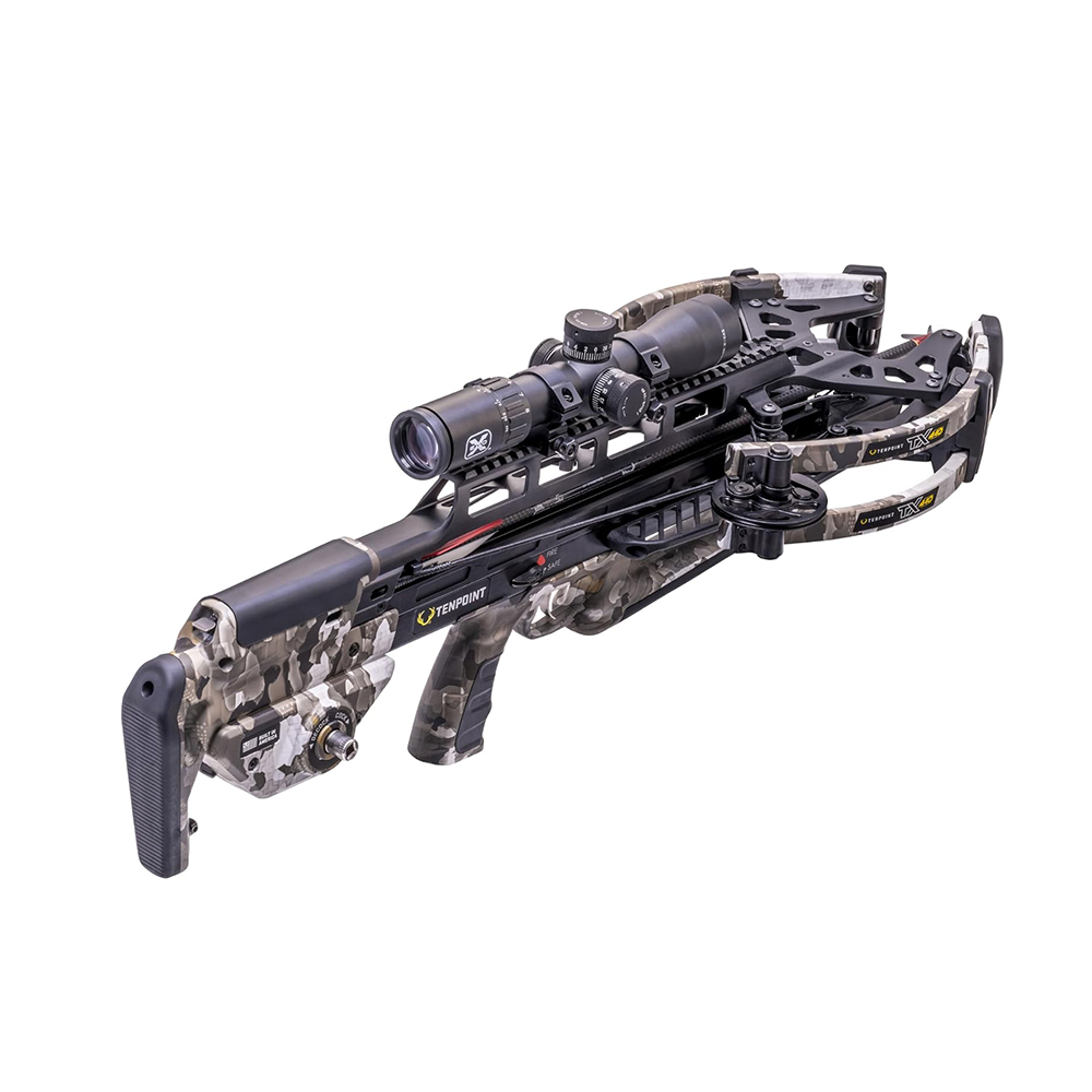 Арбалет TenPoint TX 440, скорость 440 ф/с, 134 м/с, длина 71 см, ход тетивы 30,5 см, ширина 28 - 16,5 см,