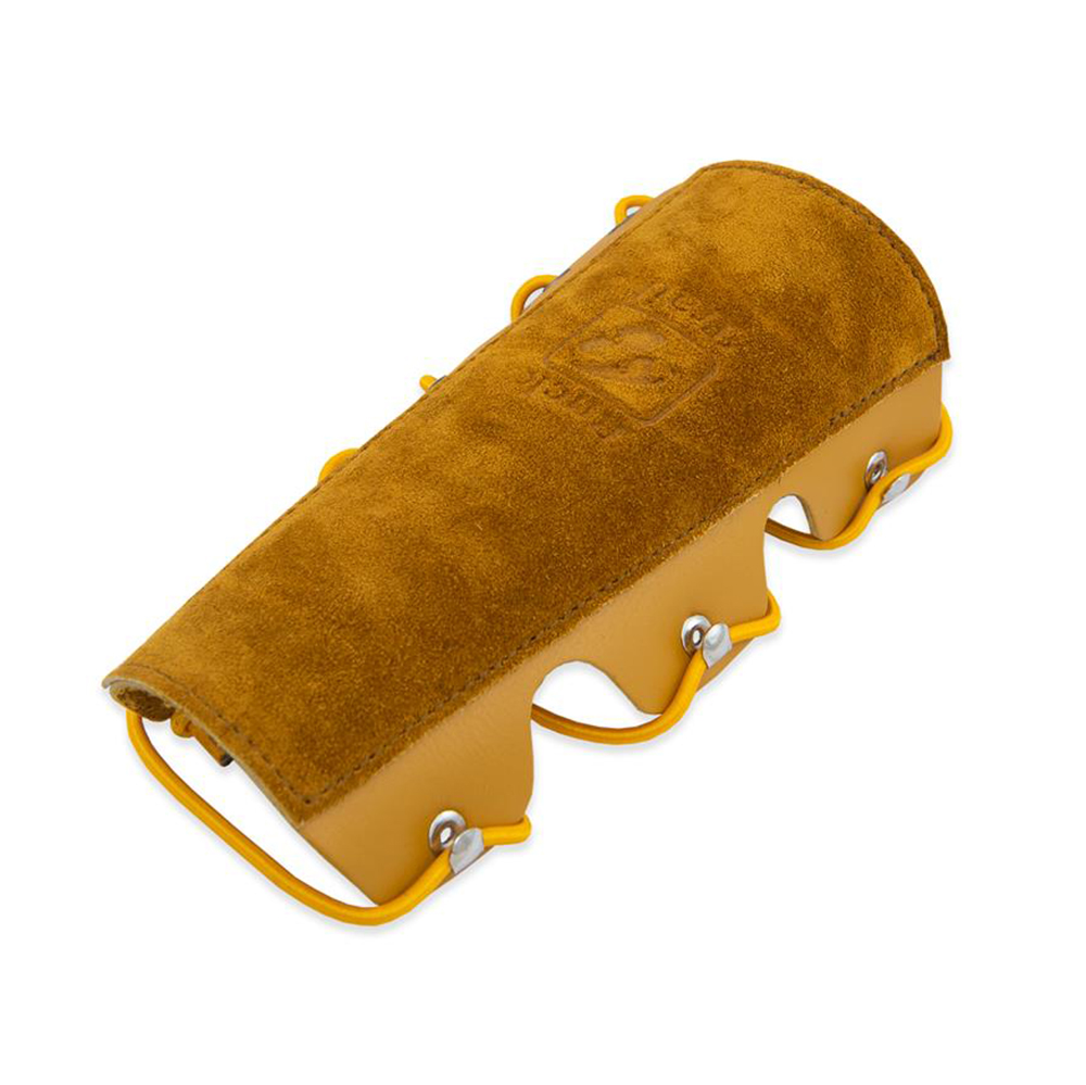 Защитная крага Buck Trail для стрельбы из лука, 19 см, материал кожа, цвет желтый