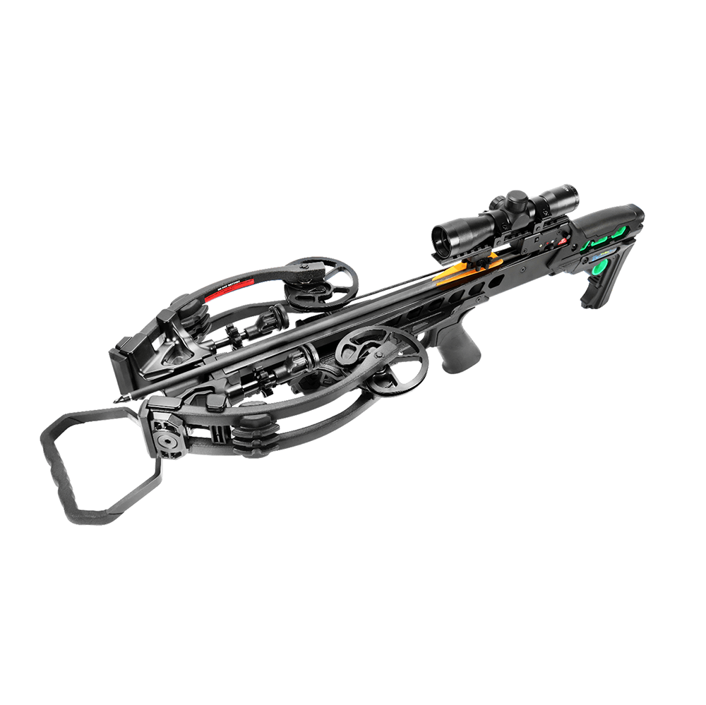 Арбалет блочный Direwolf с защитой от холостого выстрела, начальная скорость 415 фут/сек, расстояние ме