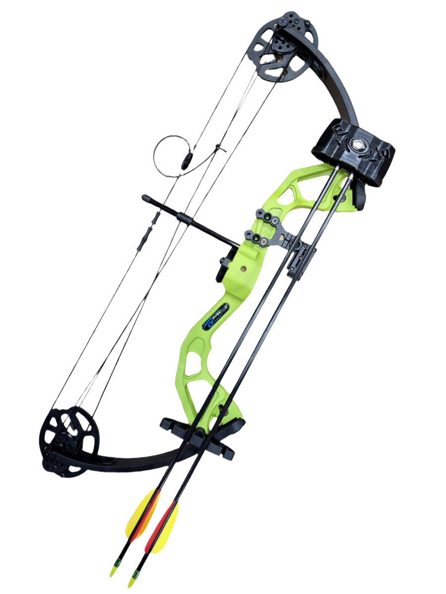 Лук блочный Starry, сила 29Lbs, расстояние между осями 28", с комплектом аксессуаров: кивер, 2 стрел