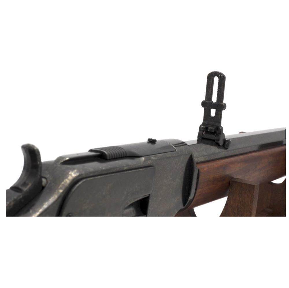 Винтовка модель винчестер 73, эпоха Дикий Запад,  репродукция винтовки из металла и дерева с имитаци