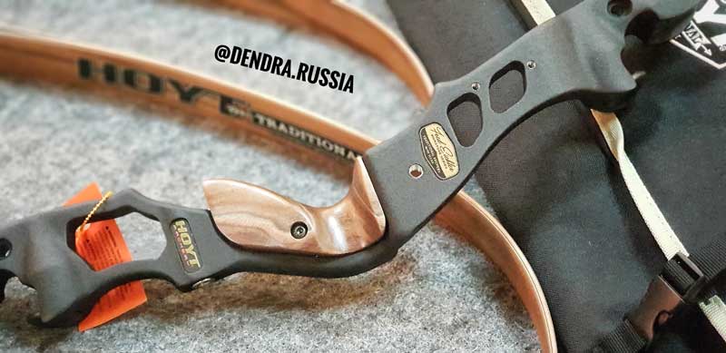 Лук традиционный HOYT SATORI, рукоять цвет черный, плечи цвет дерево, правый, длина 62", сила 45 lbs