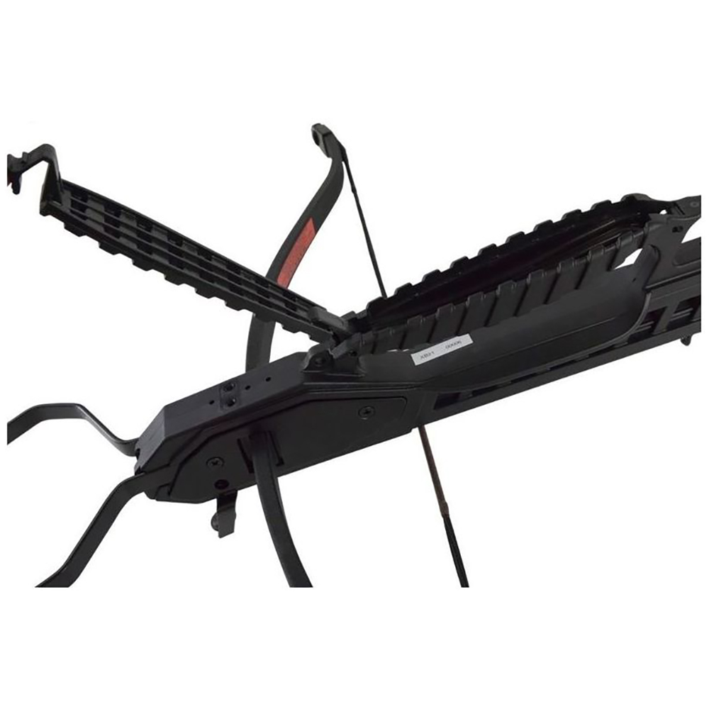 Арбалет рекурсивный, начальная скорость 245 фут/сек, размах плечей 26", длина натяжения 10,5", сила
