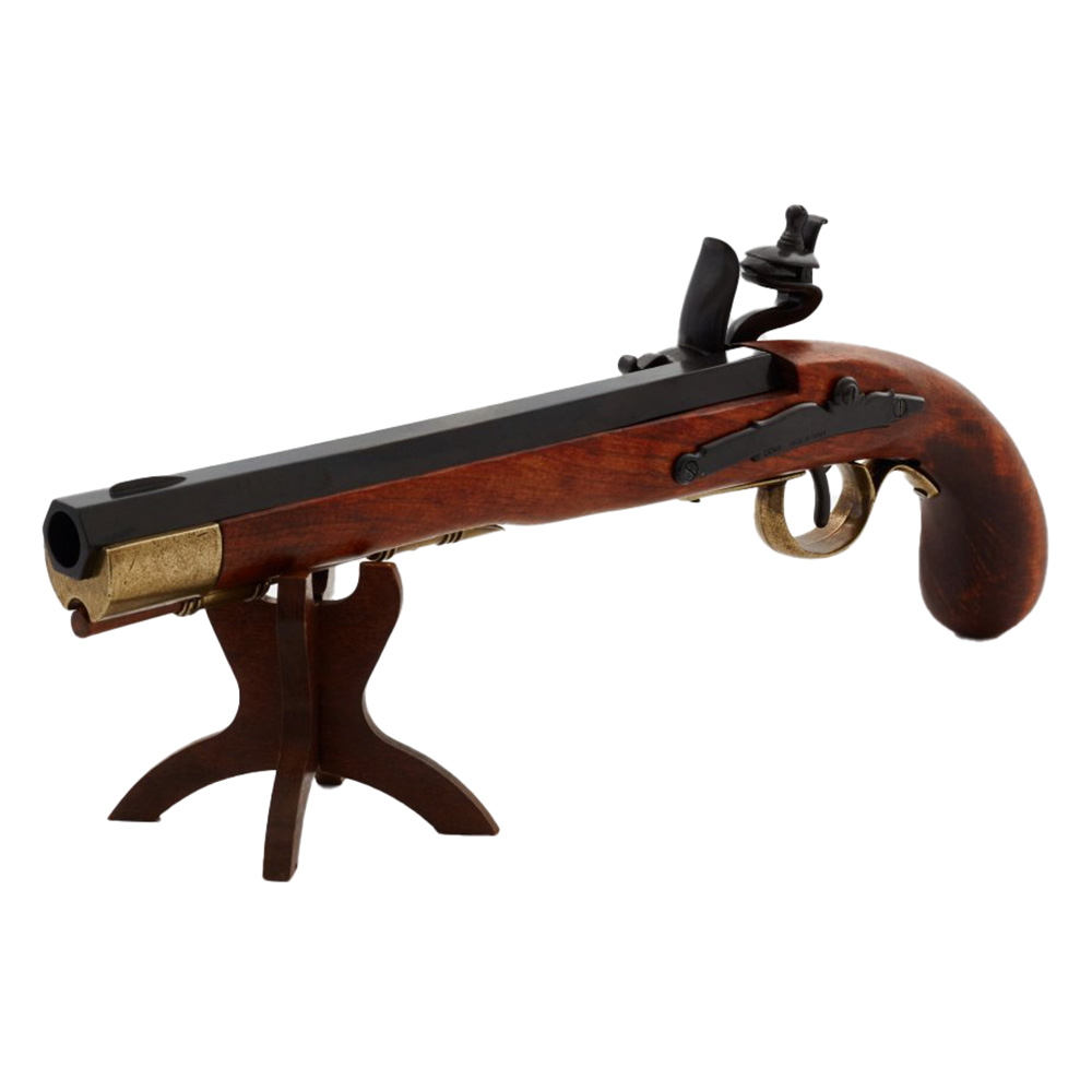 Пистолет Кентукки кремневый, репродукция из дерева и металла с имитацией механизма заряжания и стрел