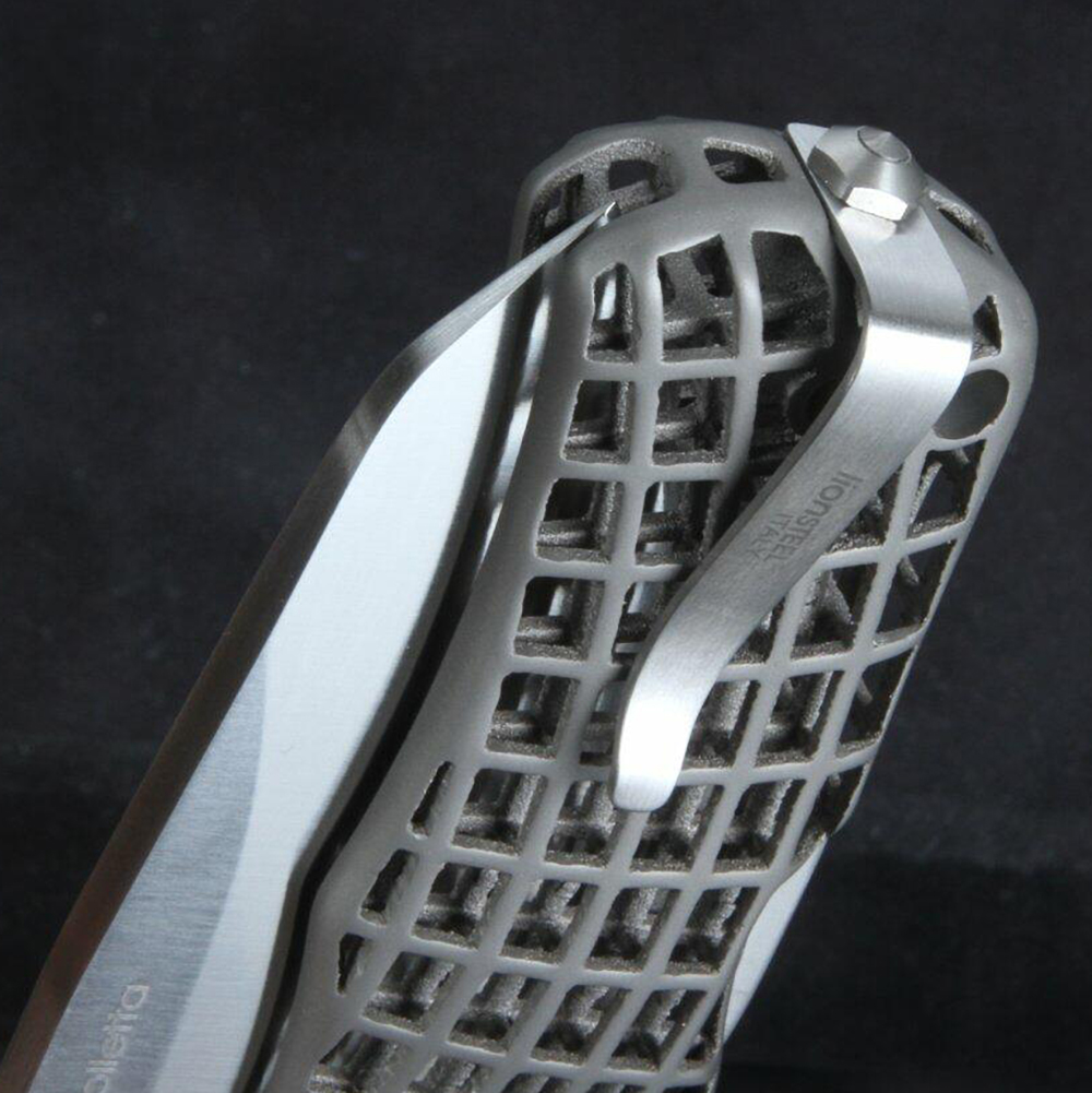 Складной нож Lion Steel TiDust, сталь Sleipner, твердость 61HRC,технология DMLS